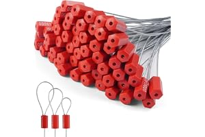 Flintronic 60 stycken behållare plomber, säkerhetstätning av metall | Containersigill, numrerade metallplomber, kabeltätning, för säkerhetsetiketter, manipulationssäkra etiketter