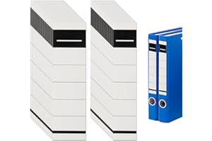 HEXINYIGJLY 100 Stk Ordnerrücken Selbstklebend Breit und Schmal,Ordner Etiketten Selbstklebend,Ordner Rückenschilder Selbstklebende Ordnerrücken Aufkleber,5.4 x 19cm/3.6 x 19cmOrdner Aufkleber für 8 cm Ordners