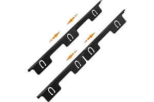 VANROUG 4PCS Stove Gap Covers Stainless Steel, Range Trim Kit, Kitchen Stove Counter Gap Cover, Stove Counter Gap Covers, Stove Gap Filler Retractable Length 14.2"/360mm to 28.4"/720mm(Black)