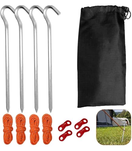 Corda Per Tenda Campeggio 50 Metri - Nylon Riflettente, Verde Fluorescente, Per Picchetti E Tende - Foto 6