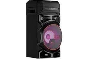 LG XBOOM RNC5 - Altavoz Bluetooth, Alta Potencia, Portátil, USB, Funciones DJ, Karaoke, con Luces LED Variables, Amplia Conectividad, El Sonido Absoluto, 3 Altavoces, Color Negro