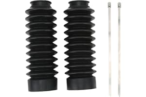 KAKAKE Soufflet de Fourche, Anti-Chocs Anti-poussière en Caoutchouc 2 pièces étanche pour Moto