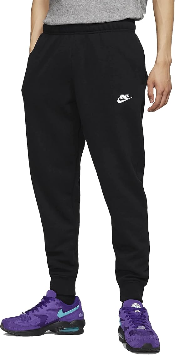 Nike Club French Terry Sweatpants Jogging Bottoms, black / white :  Amazon.de: Fashion