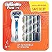 Gillette Fusion Manual Razor with 11 Blades