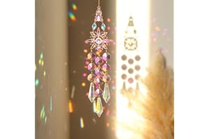 MSLSOZ Attrape-soleil en cristal, prisme coloré, ornement de fenêtre, attrape-soleil pour fenêtres, convient comme cadeau, peut être accroché sur les fenêtres, les murs, les porches, les jardins