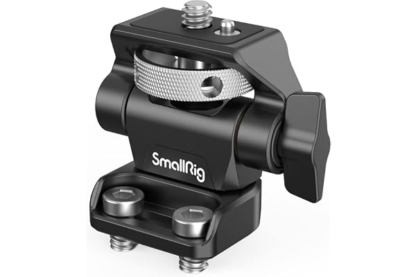 SMALLRIG Support de Moniteur de Caméra, Pivotant à 360° et Inclinable à 180°, Support Réglable avec Vis 1/4"-20 pour Moniteur 5" et 7" - 2904B