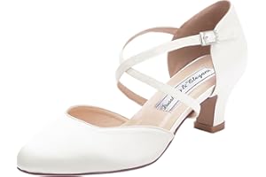 Duosheng & Elegant Fermeture d'orteil hc1921 Cross lacet femmes Bridal boucle