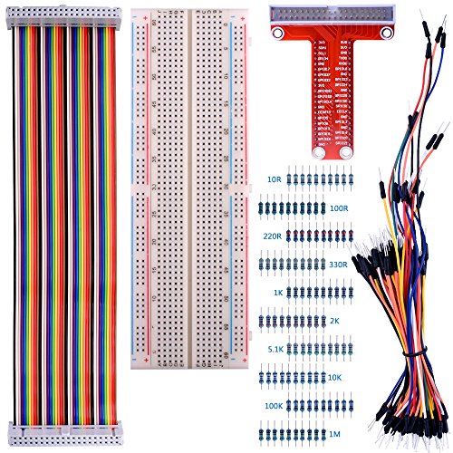 Komplettes Starter Kit für Raspberry Pi, Quimat Ultimate Projekt Kit mit 2,5 A Micro USB Netzteilkabel, Schalter, Kühlkörper und HDMI Kabel - 2