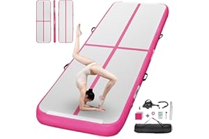 FBSPORT Air Tumbling Track Ginnastica Artistica 10/20cm di altezza Tappetino da Ginnastica Gonfiabile, 2/3/4/5/6m Air Tumbling Tappetino Tappeto Ginnastica Artistica da casa con Pompa per All'aperto