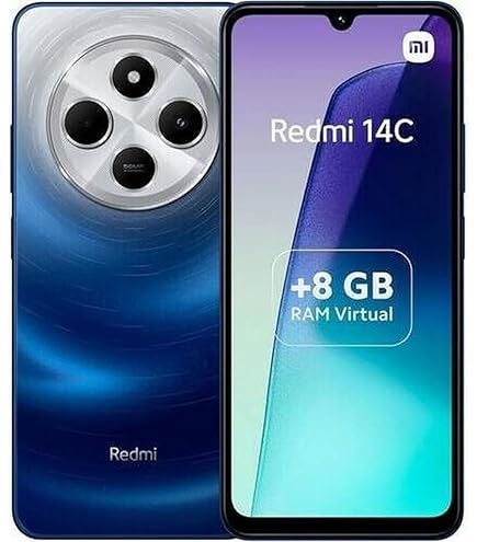 【新品未開封】Redmi 14C Starry Blue（16GB＋256GB） Xiaomi Redmi 14C NFC 8GB RAM 256GB ROM (Starry Blue) : Amazon.es