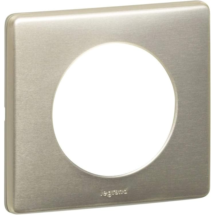 Plaque De Finition Double Poste Legrand – Métal Inox, électro Sécurit, D’occasion Jamais Utilisée