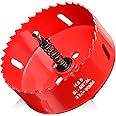 90mm Hole Saws Cutter, HSS Bi-Metal Drill Bit for Wood, Plastic, UPVC, Fiberglass and Plasterboard