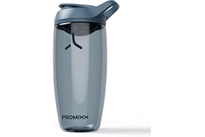 Promixx PURSUIT Botella mezcladora de proteínas nueva edición, batidos de proteínas suaves, sin BPA, 950ml, Azul medianoche