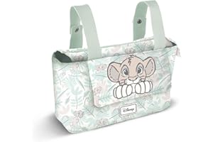 Disney El Rey León Roar-Bolso Organizador Carro Bebé Hamper Mommy, Turquesa, 31 x 27 cm