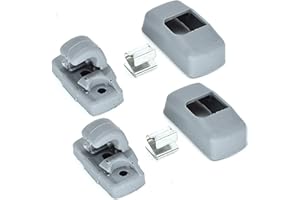 XUKEY Lot de 2 clips pare-soleil pour Amarok Beetle Bora Transporter T4 T5 T6 Passat B5 Polo Saveiro Sharan Golf 4 Touran EOS Caddy Gol