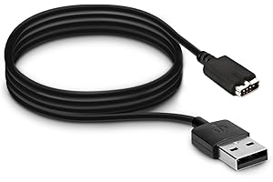 kwmobile Câble USB Compatible avec Polar M430 - Câble Rechange pour Chargement Smart Watch - Chargeur Fitness Tracker Montre connectée - Noir