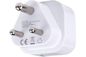 KEPLE South Africa Południowej Afryki Adapter Plug Podróżny wtyk typu M do UE European Typ C E F gniazdko do Spain ES France FR Italy Italian IT Germany DE Denmark Dania Grecja Universal 3 Pin