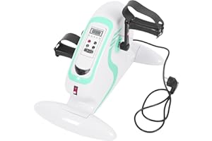 MP Essentials Motorised Electric Mini Exercise Bike | Foot Pedal Stationary Exerciser, Under Desk Bike, Floor Exercise Bike Home Workout Equipment with 12 Speed Levels