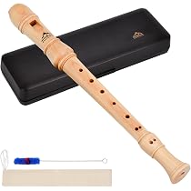 Recorder Instrument German Style Soprano Recorder Pink 3 Pieces For Beginners
