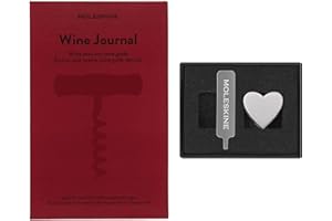 Moleskine Pin para Cuaderno o Agenda Corazón, Pin Corazón, Cierre Elástico Personalizable, Idea para Regalo, Color Plata