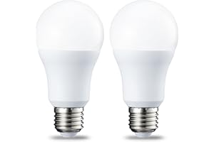 Amazon Basics LED E27 Edison Screw Bulb, 10 W (Equivalent to 75W), Warm White, Non Dimmable - 2 Count (Pack of 1)