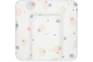 BONKY® Wickelauflage 75x72 cm - weiche Wickelunterlage - Baby Wickeltischauflage - Wasserdischt - Abwaschbar - Made in EU - 100% Oeko TEX - Mono 5A