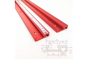 Laecabv 1 Pezzo 800mm 45 Tipo T-Slot Track T-Track Lega di alluminio binario a T la Lavorazione del Legno per Table Saw per Falegname