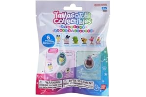BANDAI Tamagotchi Collectibles Series 1 Poop Time Figures, 1 des 6 Personnages à Collectionner, avec vitrine et Autocollant, à partir de 6 Ans