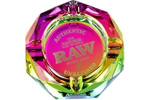 ROLL WITH US DEPOT Cenicero Raw de cristal multicolor – Raw Rainbow Glass Ashtray