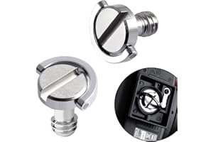 YIYICO Śruby 1/4 cala do aparatu Camera Mounting Screw 2 sztuki statyw śruba do statywu kamery, szybkie zamknięcie, statyw jednonożny, akcesoria elektroniczne (2)