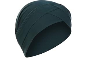 HINGTAT Turbanti Stretch Head Beanie Cover Twisted Pieghe Headwrap Colori assortiti Copertura per capelli Beanie Cappelli per le donne