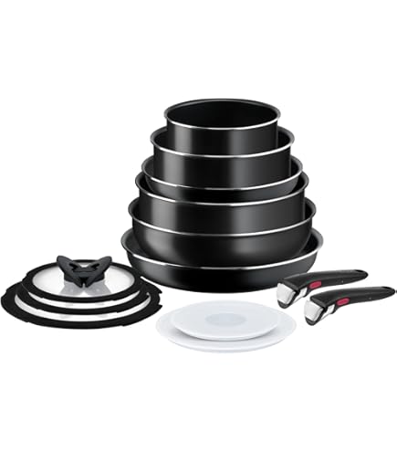 Arthur Martin AM167S Removable Cookware 10pcs Aluminium Coating, Non-Stick Coating, Removable Handle, All Cookers Including Induction - View #6