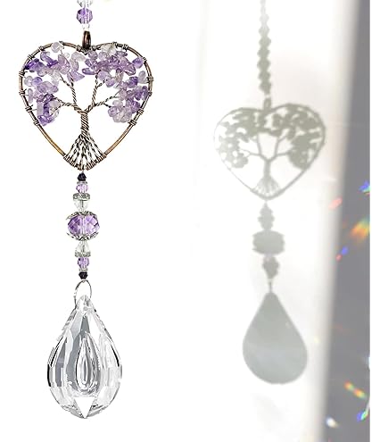 Arbre De Vie, Attrape-soleil, Cristal Suspendu, Décoration