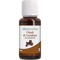 Sala Olio Essenziale Di Chiodi Di Garofano Bio – 30 Ml – Puro Al 100%, Uso Alimentare E Cosmetico – Profumo Caldo E Speziato