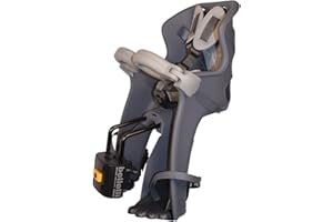 b bellelli Freccia - Seggiolino bici anteriore - attacco B-fix - Si fissa al telaio - dai 9 mesi ai 3 anni - max 15 kg - colore Dark Grey versione Luxury