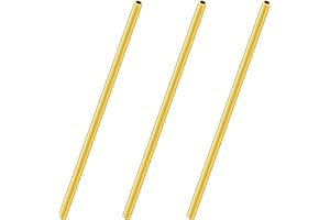 LAVMHAB Messingrohr 3mm OD/Außendurchmesser x 0,5mm Wandstärke, 200mm Länge, Nahtlos Rundrohr aus Messing, runde Messing Rohre für Bastelarbeiten (3 Stück)