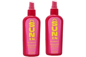 Sun In Tropical Breeze Lot de 2 éclaircissants pour cheveux enrichis en aloe végétal naturel, camomille, souci et graines de lin. Sans alcool. Parfum brise tropicale. 138 ml