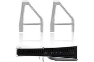 VILITI 2 Pieces Stand for Ps5 Slim,Plastics Horizontal Bracket Fit Console,Vertical Holder Cooling Pro Edition Disc Playstation Accessories,for Compatible Digital Multiple Game Consoles,Convenient Use Stands