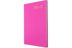 Collins Essential A5 Academic Year 2024-25 Week to View Diary - Pink - Mid Year Academic Planner for Students and Teachers - ESSA53M.50-2425 - July 2024 to July 2025