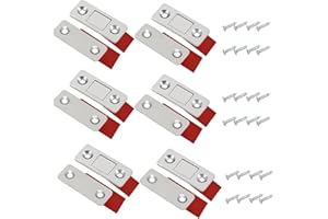 TingDongWei 6 Pezzi Calamita Porta, Calamite per Mobili Chiusura, Adesivo Chiusura Magnetica Ultra Sottili Calamita Adesivo per Cassetti Chiudiporta Calamita da Armadio Ante Cucina