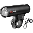 Faro Anteriore Bici RAVEMEN CR1000 - 1000 Lumen, Lente Antiriflesso T-shape, Telecomando Cablato, USB-C, 4000 MAh