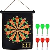 FunBlast Magnet Dart Board Game for Kids ,Double Sided Magnet Dart Board with Darts, Size- 12 Inches (Multicolor)