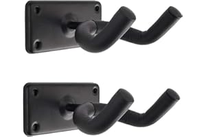 CAIHONG 2 Stück Metall Universal Gitarren Halter Gitarrenständer Wand Halterung für Akustikgitarre, E-Gitarre, Westerngitarre, Banjo, Bass, Ukulele
