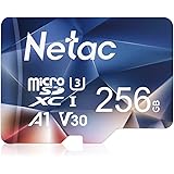 Netac Scheda Micro SD, Scheda di Memoria 256GB, A1, U3, C10, V30, 4K, 667X, UHS-I velocità Fino a 100/30 MB/Sec(R/W) Micro SD
