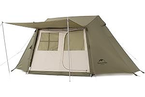 Naturehike Tente De Camping Village pour 3-4 Personnes, Compacte, Familiale, Adaptée Aux 3 Saisons, avec Ventilation Optimisée Et Grandes Fenêtres, Idéale pour Camping, Jardin, Sorties en Famille