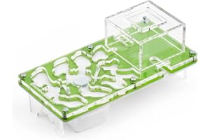 AntHouse - Hormiguero Acrílico Kit Educativo - Hormiguero con humidificador de Seta - Terrario deHormigas Ampliable - Incluye Deposito de Agua y Hormigas - Medidas (10x20x1,3 cm) - Color Verde