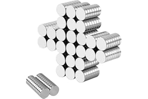 Wukong 100 Pezzi 10x3mm Magneti per Frigorifero, Calamite per Lavagna, Forte Presa Magnetica