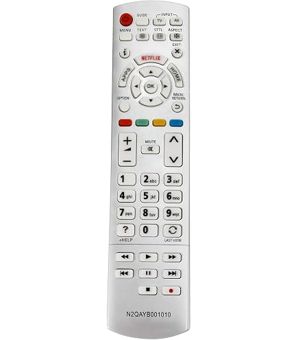 Aurabeam Telecomando Sostitutivo TV per Panasonic TX-LR47WT60 televisione