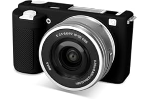 Rieibi Etui ZVE10, miękki silikonowy pokrowiec ochronny do aparatu Sony ZV-E10 ZVE10, Czarny, etui na aparat