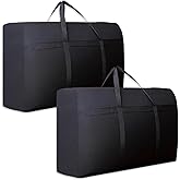 2 Pieces 100L Extra Large Storage Bag, 75 x 50 x 27 cm | Waterproof 420D Oxford Moving Bags with Zipper and Handle for Season